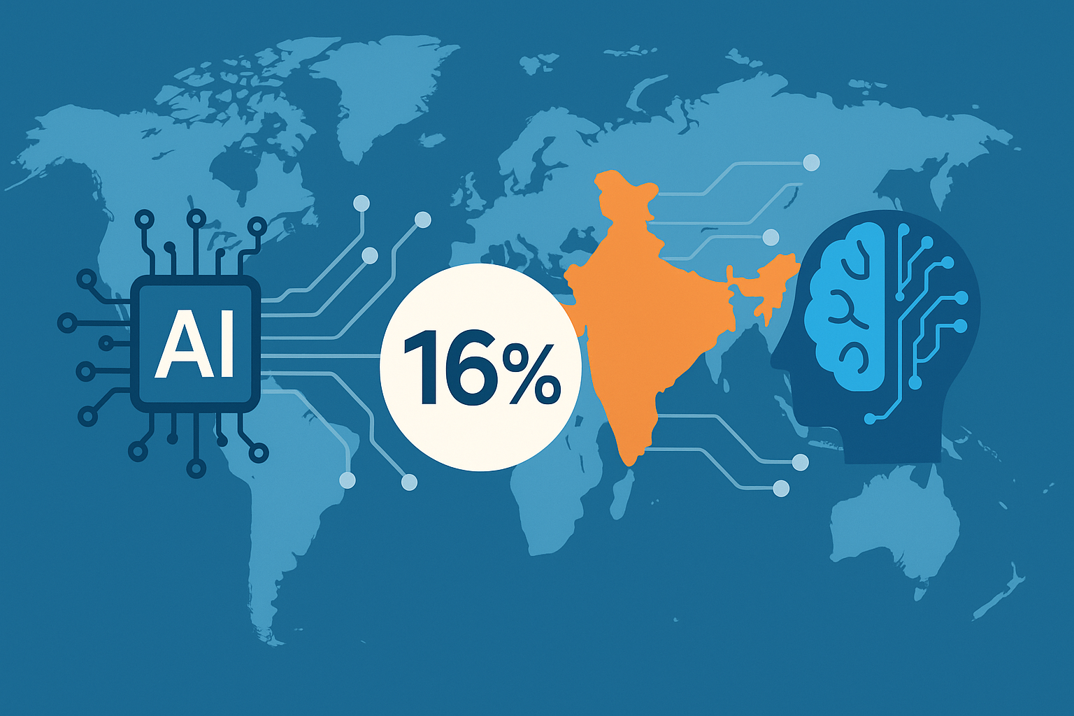 India Accounts for 16% of World’s AI Talent: Report India Accounts for 16% of World’s AI Talent: Report